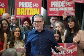 Sir Keir Starmer speaks in Wolverhampton